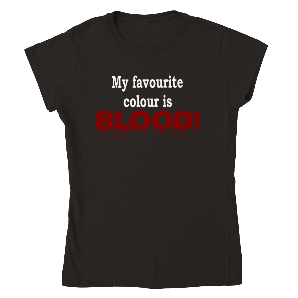 My favourite colour is BLOOD. | Skinny Fit T-Shirt